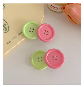 กิ๊บติดผมอะคริลิกรูปทรงกลมน่ารัก สีลูกกวาดมาการอง สำหรับเด็กผู้หญิง - Product Image 6