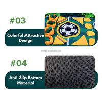 Tapis de reniflement pour chien sur le thème du terrain de football, antidérapant, interactif, pour la recherche de friandises et l'entraînement des animaux de compagnie