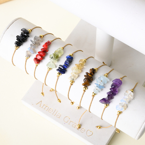 Wholesale Healing <b>Crystal</b> Jewelry Luxury Natural <b>Crystal</b> <b>Bracelet</b> <b>Crystal</b> Chips <b>Bracelet</b> for Gift Healing - Product Image 1