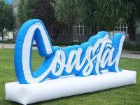 Affichages publicitaires gonflables géants personnalisés avec éclairage LED pour les promotions des centres commerciaux