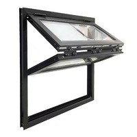 Fenêtre pliante verticale double en alliage d'aluminium au design moderne avec fonction d'isolation acoustique