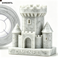 Filament d'impression 3D DIMENFIL PLA Marbre 1,75 mm 1 kg Fournitures pour la fabrication de modèles FDM