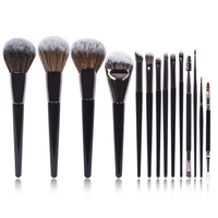 Dongmei 14-teiliges Make-up-Pinsel-Set mit Concealer, Gesichts-Foundation, Rouge, Lidschatten, Eyeliner - Synthetisches Haar, Holzgriff, Kosmetik-Kit
