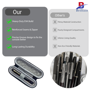 Astuccio Rigido per Penne Stilografiche, Organizzatore Portatile Compatibile con Parker, <span class=keywords><strong>Pelikan</strong></span>, Sheaffer e Altri, Ideale per Viaggi - Product Image 4