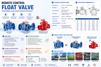 Válvula de Control Remoto 100X DN50-DN300 PN16 de Hierro Dúctil EPDM para Control de Nivel de Tanque de Agua con Piloto Hidráulico de Acero Inoxidable