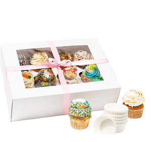 Emballage en papier personnalisé pour pâtisserie, avec impression couleur, design gratuit, pour donuts, <span class=keywords><strong>macarons</strong></span>, gâteaux, rubans <span class=keywords><strong>d</strong></span>écoratifs, pour emporter - Product Image 1