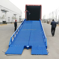 Ramps de quai mobiles électro-hydrauliques Risenmega Direct Sales, rampes de chargement pour quai de débarquement, rampes portables pour chariot élévateur, quai flottant pour bateau