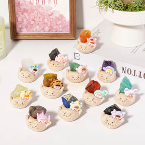 Ornement en cristal naturel en gros, <span class=keywords><strong>petit</strong></span> Dou Ding, 12 signes du zodiaque, spécimen minéral brut, décoration de bureau pour la richesse et l'espace de travail - Product Image 5