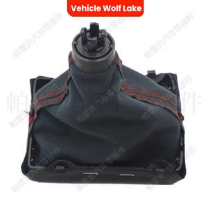 Poignée de levier de vitesse en cuir pour voiture Wolf Lake, 5 vitesses, pour Audi A6 A4 B6 2002 2009, conception ergonomique - Product Image 2