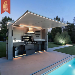 Cocina Exterior Plegable de Acero Inoxidable Resistente a la Intemperie para Picnics, Campamentos y Jardín con Estufa de Gas - Product Image 1