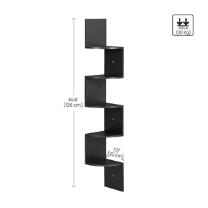 Étagère murale étroite à 6 niveaux en bois moderne pour la maison, le bureau, le salon, la chambre à coucher, la <span class=keywords><strong>cuisine</strong></span> - Product Image 6