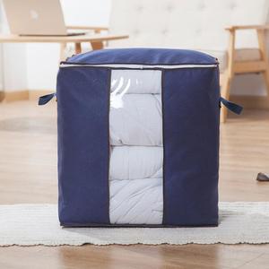 Large Capacity Foldable <strong>Clothes</strong> <strong>Storage</strong> <strong>Bag</strong>/ Non-woven Quilt <strong>Bag</strong> / Moisture Proof Organizer <strong>Bag</strong> With Clear Vision - Product Image 4
