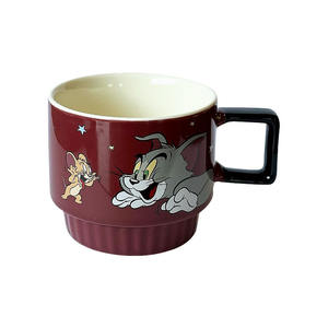 Taza de cerámica de Tom y Jerry con asa, diseño de dibujos animados, para café o té, caja de regalo incluida - Product Image 2