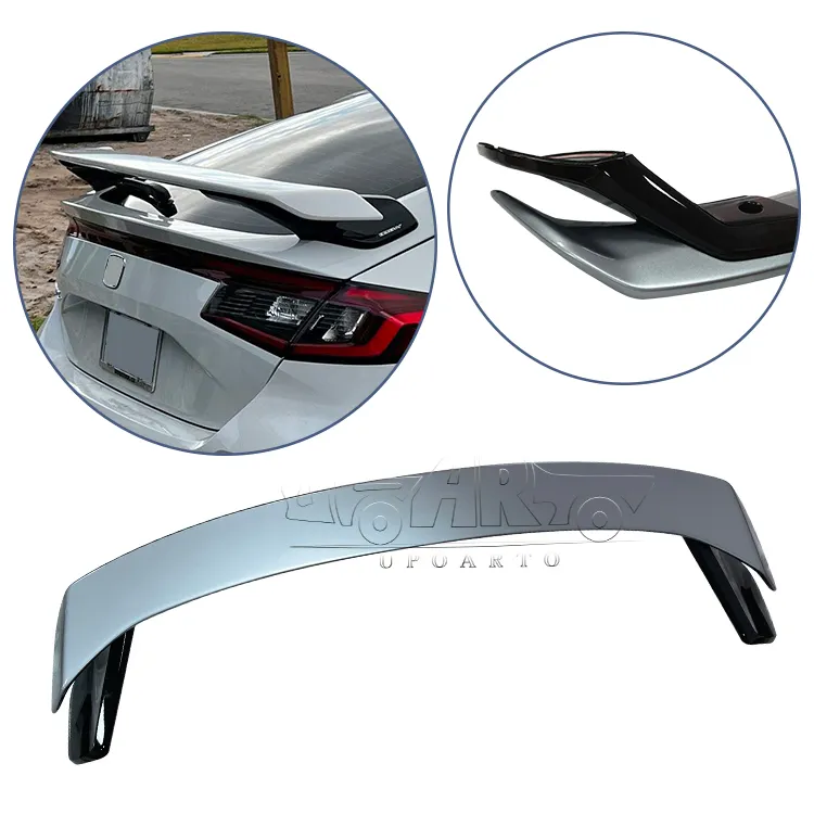 New Released Body Kit ABS Carbon Fiber HPD Style Car Tail Spoilers Rear Trunk Wing Spoiler For Honda Civic Hatchback 2022