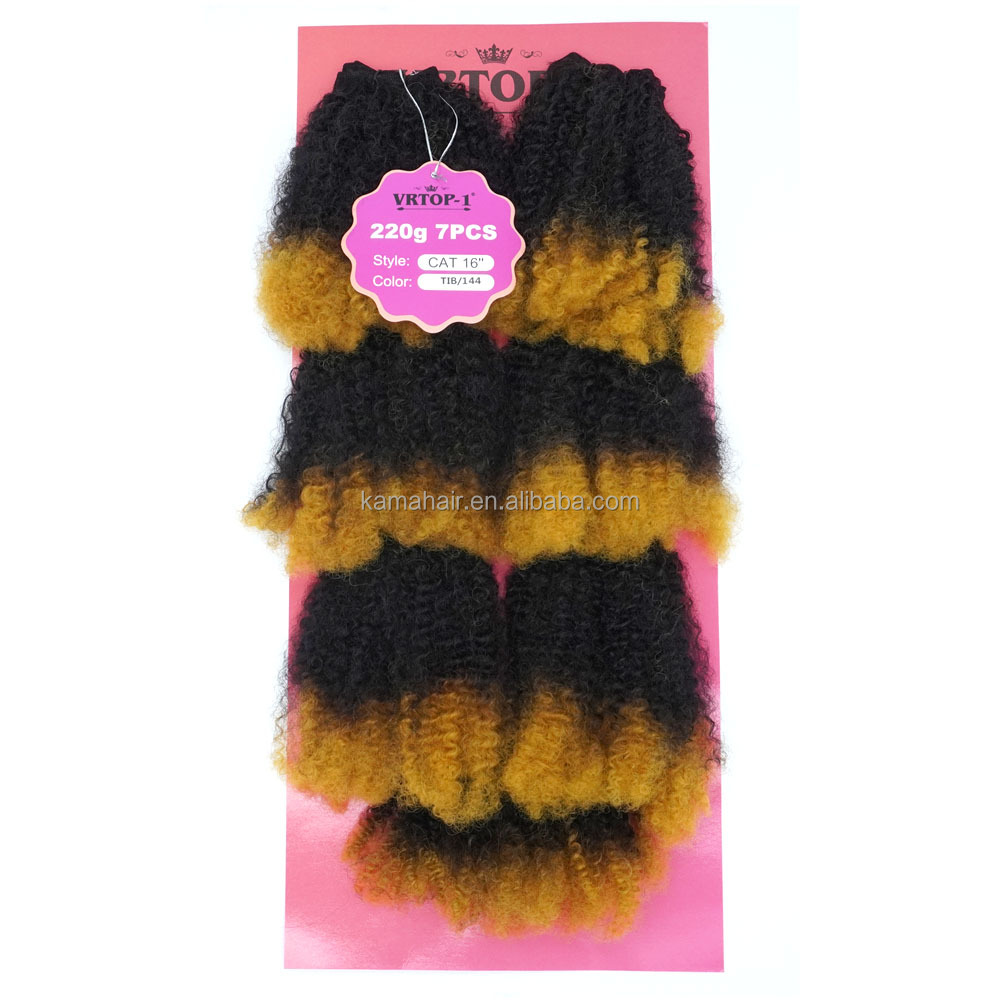 Vast Hair Workshop Craft Detail 3 for KAMA Soft Futura Hair Blended Bundles Afro Kinky Mixed Blended Human Hair with Closure for Women's Custom Wigs