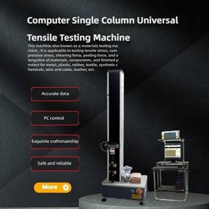 Chine Usine Personnalisé Colonne Unique Pull pour Machine D'essai 220V Testeur De Résistance À La Traction pour <span class=keywords><strong>Film</strong></span> Plastique Matériau En Caoutchouc - Product Image 3