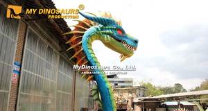 MY DINO Cabeza de Dragón Animatrónica de Fantasía de Gran Tamaño en Venta - Product Image 4