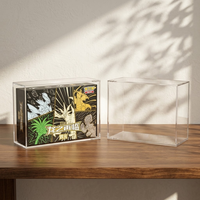 Boîte de présentation magnétique en acrylique personnalisable pour coffret cadeau de la Fête de la Mi-Automne, protection UV 5 mm d'épaisseur, support aimanté N52