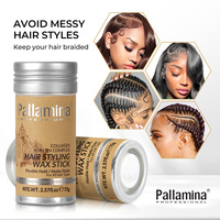 Pallamina Collagène Kératine Cheveux Cire Bâton Contrôle des Bord Forte Tenue Cire Bâton Cheveux Produits pour Cheveux