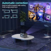 Projecteur de cinéma maison portable F3 Full HD 1080P avec correction numérique de la distorsion trapézoïdale pour divertissement en chambre et en extérieur