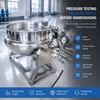 Chaudière basculante professionnelle en acier inoxydable pour usine de transformation de sauces