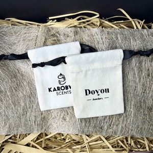 Recyclable Organic Cotton Canvas Customizable <b>Drawstring</b> <b>Pouch</b> Bag - Product Image 2