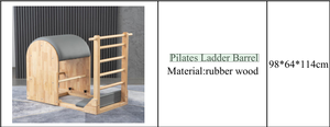 Barril de Pilates de Roble de Alta Calidad, Máquina Correctora de Postura para Ejercicios Corporales, Accesorio Premium para Reformer de Pilates - Product Image 2