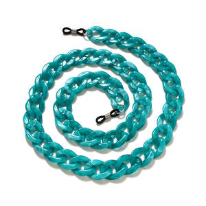 Hiphop Cuban <strong>Link</strong> Pendant Long Acrylic Resin Eyewear Lanyard Candy <strong>Color</strong> Holder Neck Strap Accessories for Anniversaries 1 Piece - Product Image 6