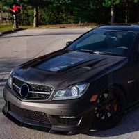 Fibre de carbone V Type W204 C63 Pare-chocs avant Splitter Spoiler Diffuseur Bodykit pour Mercedes-Benz Classe C W204 C63 AMG 2012-2014