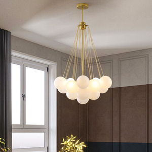Nordeuropa Designer semplice personalità bolla palla <span class=keywords><strong>lampadario</strong></span> in vetro per cucina isola 220V appeso per Villa <span class=keywords><strong>camera</strong></span> <span class=keywords><strong>da</strong></span> <span class=keywords><strong>letto</strong></span> - Product Image 2