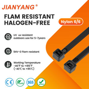 Двусторонние V-образные зубчатые стяжки для тяжелых условий эксплуатации 4.8*450 мм, 100 фунтов (45 кг), нейлоновые кабельные стяжки для ремонта и крепления в экстренных случаях - Product Image 3