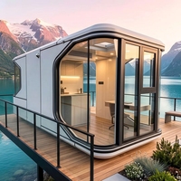 Maison-capsule multifonctionnelle légère, cabine préfabriquée, hôtel mobile pour touristes, espace de repos extérieur pour camping