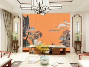 Papiers peints muraux Décor Mural Chambre à coucher Fond Broderie Chinoiserie Et Soie Chinoise <span class=keywords><strong>Papier</strong></span> <span class=keywords><strong>Peint</strong></span> <span class=keywords><strong>fresque</strong></span> Décoration Maison - Product Image 2