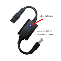 Interruptor de control remoto inalámbrico, 433mhz, relé RF 3,7 a 15V, adaptador de corriente CC, enchufe, controlador inalámbrico para luz LED