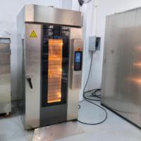 Horno Rotatorio Eléctrico de Aire Caliente de 15 Bandejas, 1.7 kW, con Puerta de Vidrio, para Panadería, para Croissants, Pan, Pasteles, etc.