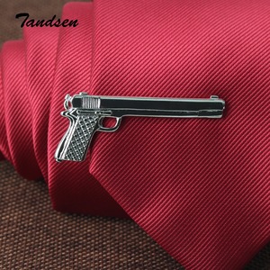 Đồ trang sức dễ thương râu Súng quan hệ Clip quý ông đạn sang trọng Cà Vạt Tie Bar Clasp Clip Pin - Product Image 3