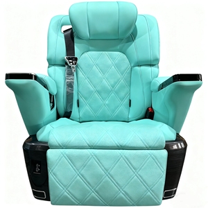 Asiento VIP reclinable eléctrico premium color <span class=keywords><strong>azul</strong></span> Tiffany con luz ambiental para asiento de coche de lujo - Product Image 1