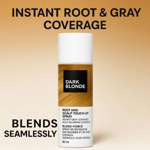 Traitement capillaire à base de plantes OEM, <span class=keywords><strong>spray</strong></span> pour <span class=keywords><strong>retouche</strong></span> du cuir chevelu, imperméable et résistant à la transpiration, blond foncé, couverture temporaire des <span class=keywords><strong>cheveux</strong></span> gris, sans flocons - Product Image 4