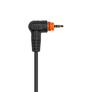 Écouteur radio LSENG en forme de G avec crochet d'oreille, prise jack 2,5 mm à broche unique, anneau <span class=keywords><strong>orange</strong></span>, PTT intégré - Product Image 6