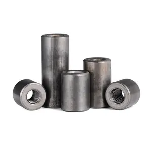 M4 - M16 Carbon Steel Threaded Rose Joints Round Coupling Nuts Long Cylindrical Nuts