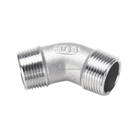 Raccord de tuyauterie en acier inoxydable 304 X22027ST, filetage mâle, coude à 45 degrés