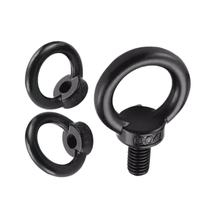 Baut Pengangkat & Mur Pengangkat Baja Tahan Karat Hitam 304 Standar Nasional Hoist Ring M3 M4 M5 M6 M8 M10 M12