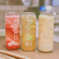 Pot en plastique PET 330 ml à succès, personnalisable avec logo imprimé UV, couvercle à clip en aluminium pour café, thé, jus, soda, bière, vin