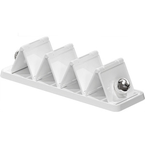 Imega Foldable Soap Dish Plastic Self Drain Rectangular Bathroom Sink Soap Holder Storage Rack - Product Image 5