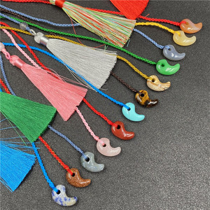 Cristallo Yinyang Magatama foro naturale gemma Magatama <span class=keywords><strong>giapponese</strong></span> Semi-preziose pietre grezze artigianato - Product Image 1