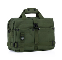 Bolso Bandolera Táctico Verde de Gran Venta para Viajes y Camping, con Brújula, para Navegación, Portátil y Ordenador