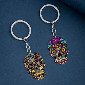 Meilleure vente coloré Halloween fantômes porte-clés en acier inoxydable cadeau promotionnel porte-clés pendentif porte-clés en métal - Product Image 2