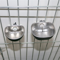Mangeoire à eau électrique automatique en acier inoxydable, 1 pièce, abreuvoir mamelon de lapin, bol à boire, pour le betail de la ferme, accessoire
