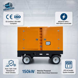เครื่องกำเนิดไฟฟ้า Nengron 120kW ระบบสตาร์ทอัตโนมัติ CANBUS ควบคุมระยะไกล/อัตโนมัติ IP67 สำหรับศูนย์ข้อมูล ได้รับการรับรองมาตรฐาน CE 50/60Hz กำลังไฟ 150 กิโลวัตต์ - Product Image 6