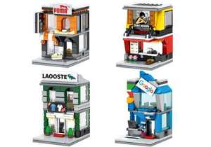 Sembo-blocs de construction de figurines City Street, pour enfants, bricolage, Architecture, modèles de briques de base, jouets éducatifs, Mini briques - Product Image 5